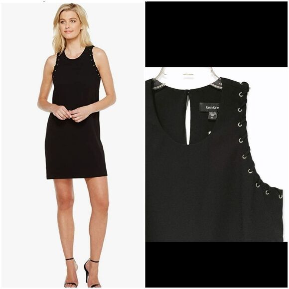 Karen Kane Grommet Detail Eyelet Shift Dress - Picture 1 of 15
